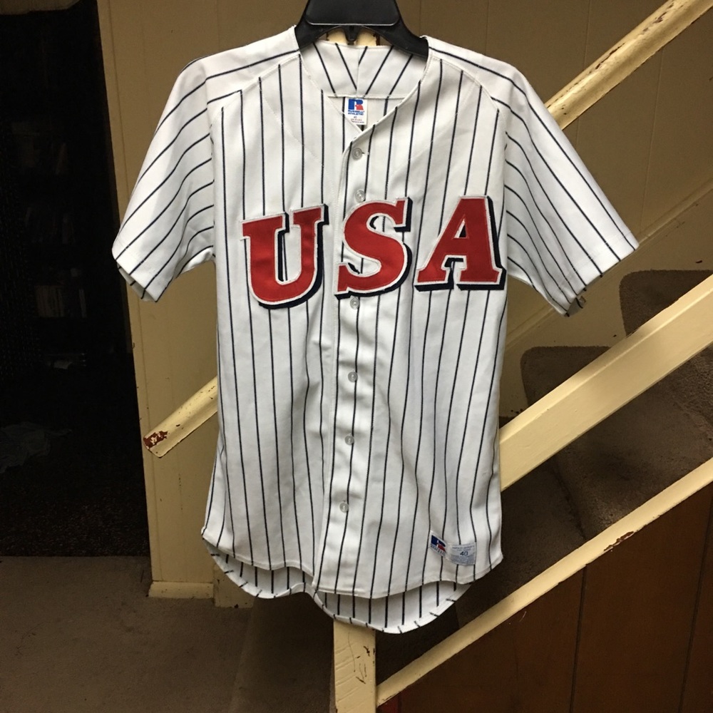Vintage Russel USA  Baseball Jersey